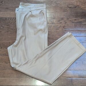 Dex Faux Leather Tan/Taupe Pants Size 1x